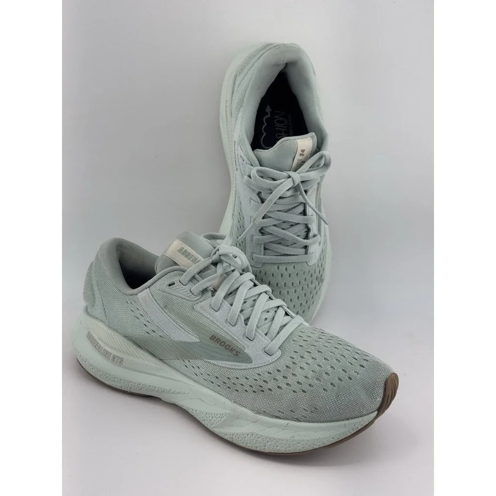 Brooks Adrenaline GTS 24 Pastel Mint Green Running Shoes Women 1204261B445 Sz 8